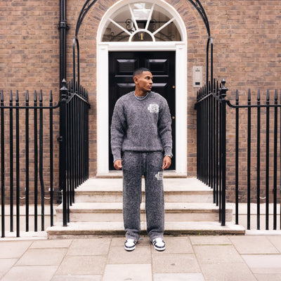 Bénir Clothing Mohair Knit BC Charcoal Sweatpants