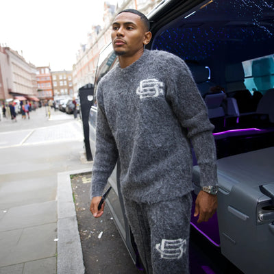 Bénir Clothing Mohair Knit BC Charcoal Sweatpants