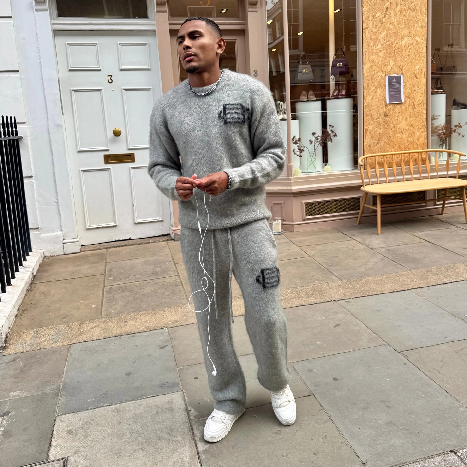 Bénir Clothing Mohair Knit BC Light Grey Sweatpants