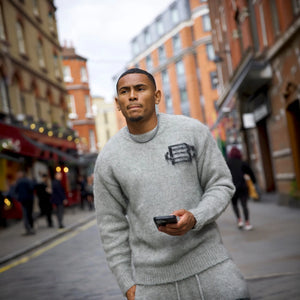 Bénir Clothing Mohair Knit BC Light Grey Sweatshirt