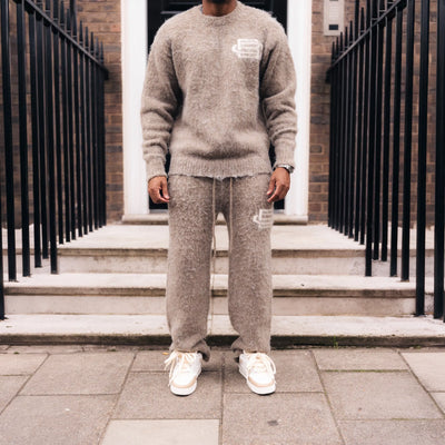 Bénir Clothing Mohair Knit BC Taupe Sweatshirt