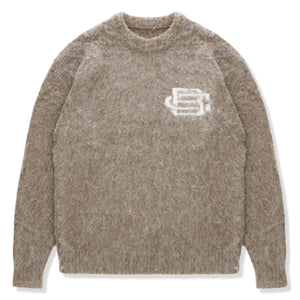 Bénir Clothing Mohair Knit BC Taupe Sweatshirt