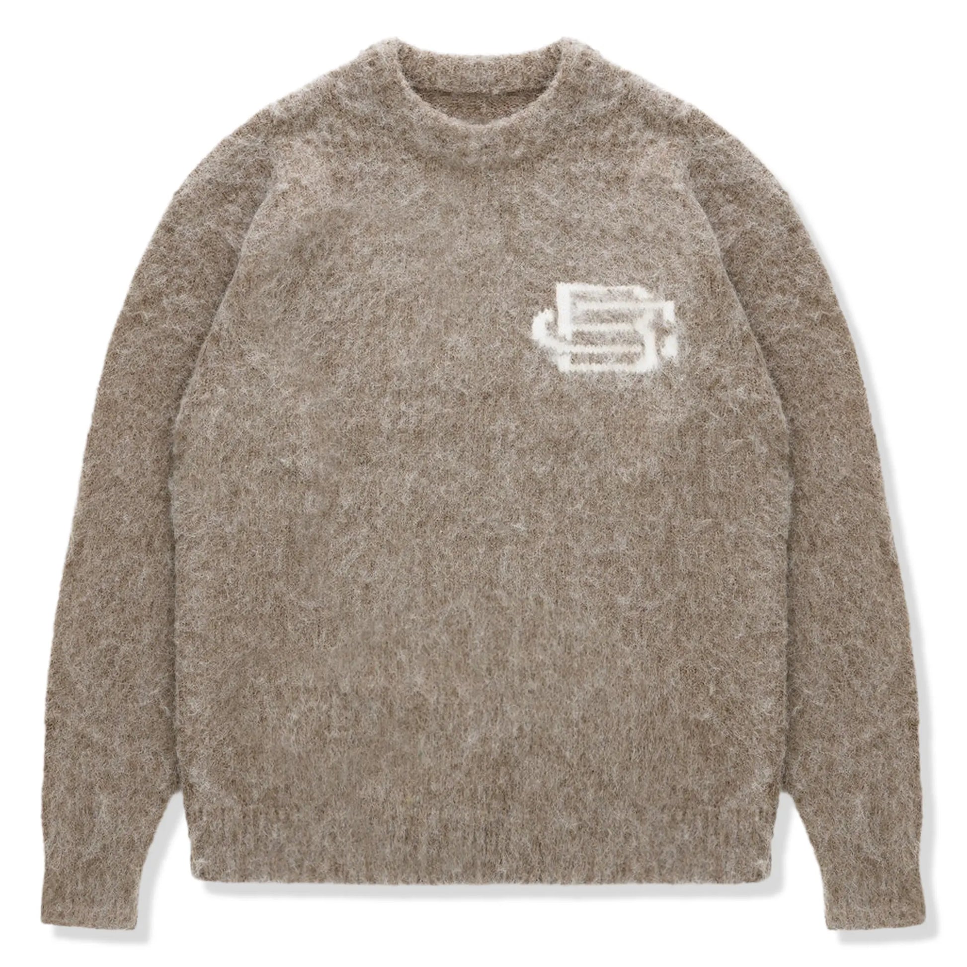 Bénir Clothing Mohair Knit BC Taupe Sweatshirt