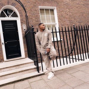 Bénir Clothing Mohair Knit BC Taupe Sweatshirt