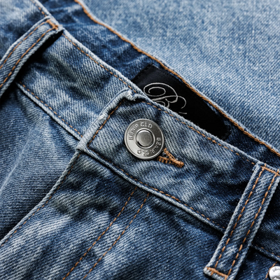 Bénir Clothing Relaxed Ripple Classic Blue Jeans