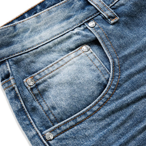 Bénir Clothing Relaxed Ripple Classic Blue Jeans