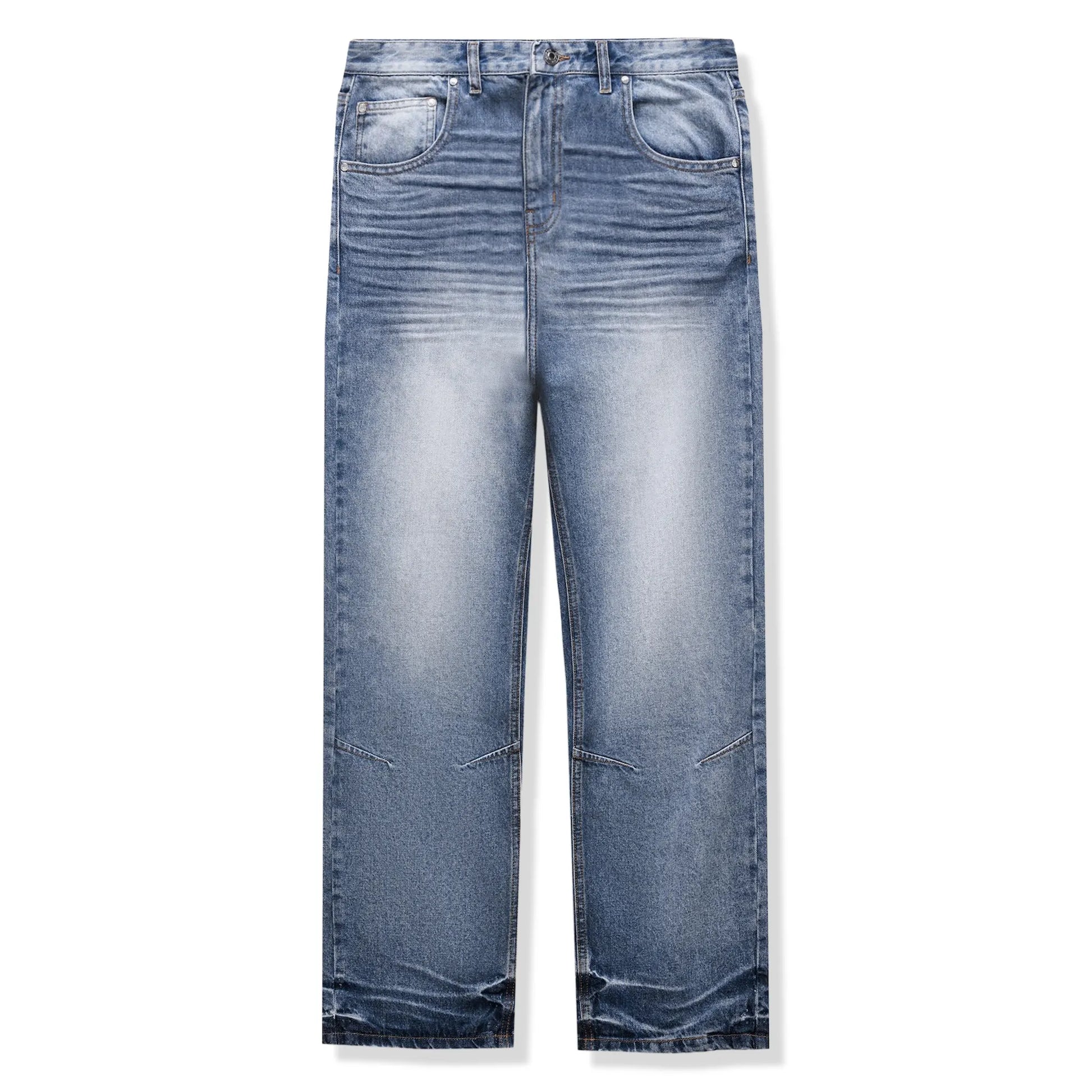 Bénir Clothing Relaxed Ripple Classic Blue Jeans