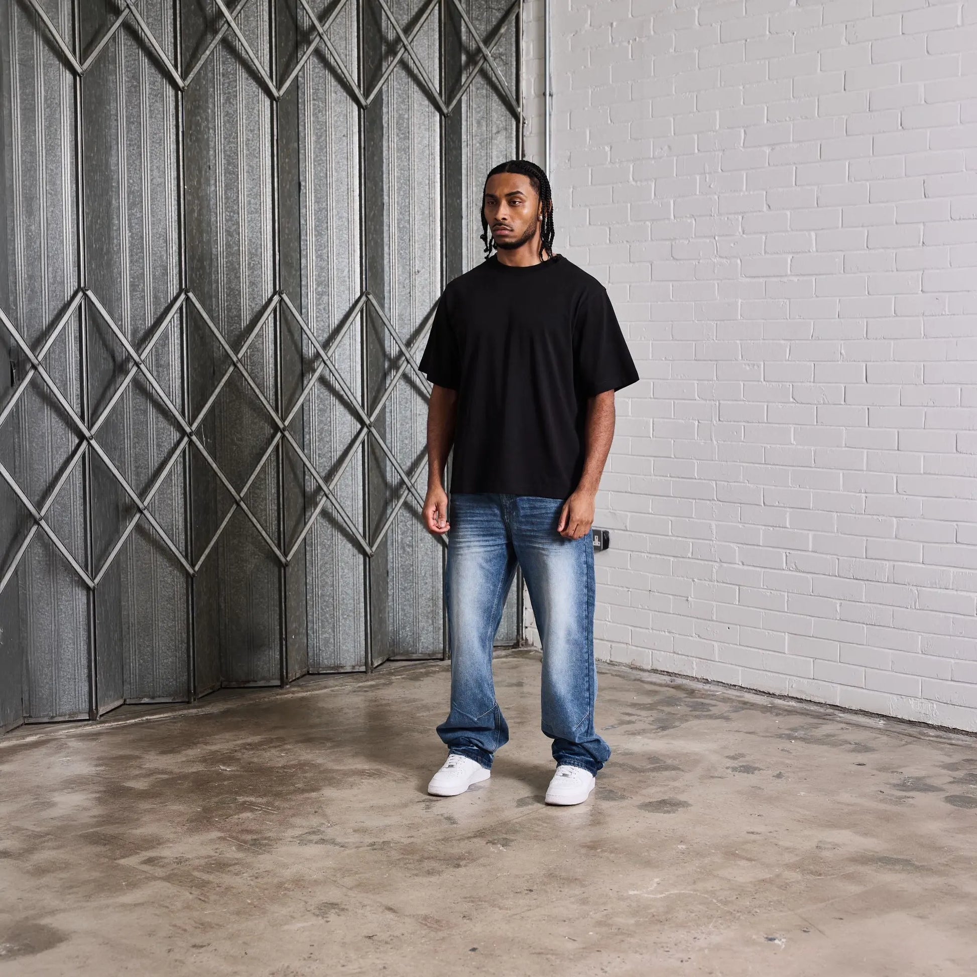Bénir Clothing Relaxed Ripple Classic Blue Jeans