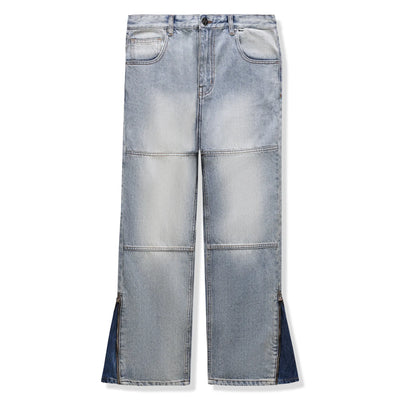 Bénir Clothing Zip Flare Sky Blue Jeans