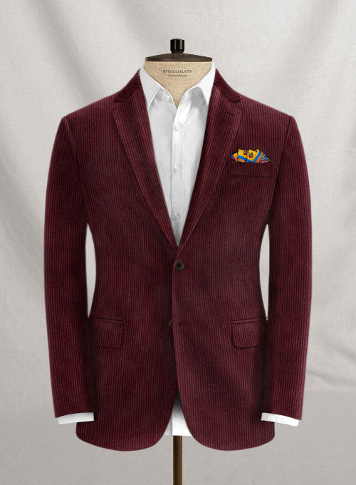 Berry Wine Corduroy Suit