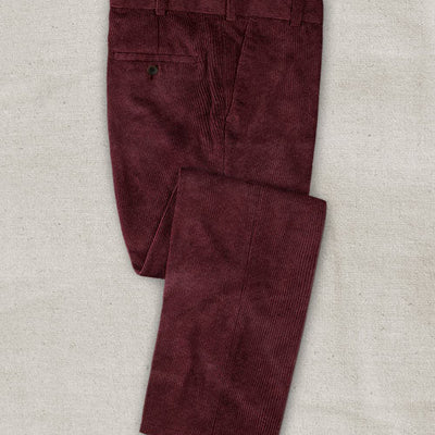 Berry Wine Corduroy Suit