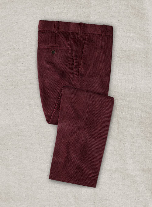 Berry Wine Corduroy Suit