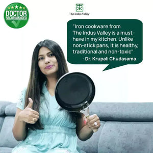 100% Pure Iron Cookware Set: Free ₹799 Kadai+ Tawa+ Fry Pan+ Wok, Toxin-free Sheet Iron, Pre-seasoned, Induction & Gas, Kitchen Set for Home