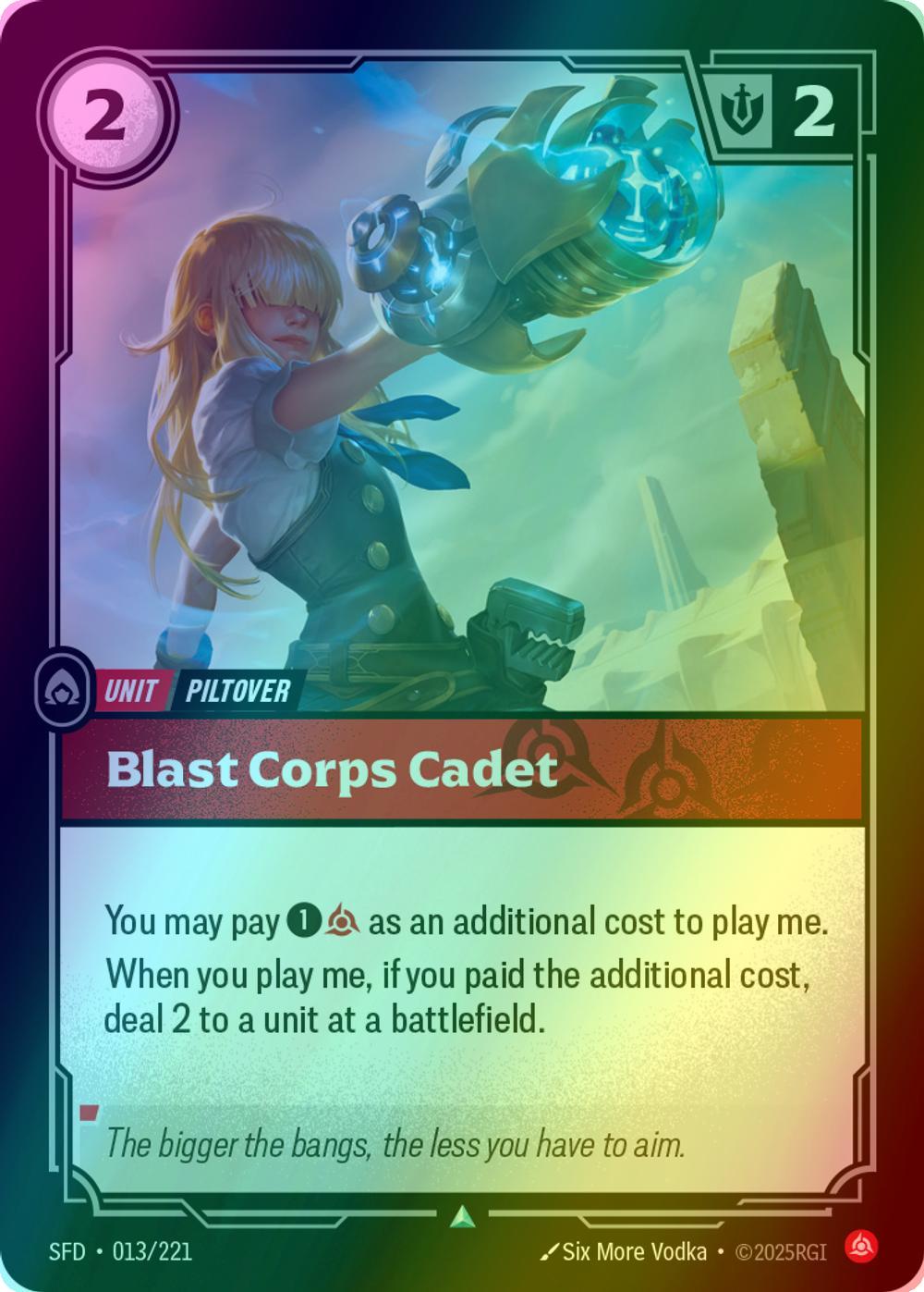 Blast Corps Cadet - 013/221 [Spiritforged] [Foil]
