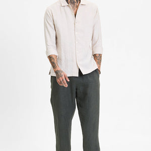 Cream Slim Fit Shirt
