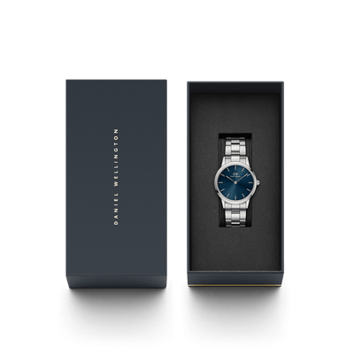 Iconic Link Arctic Blue & Silver 40mm