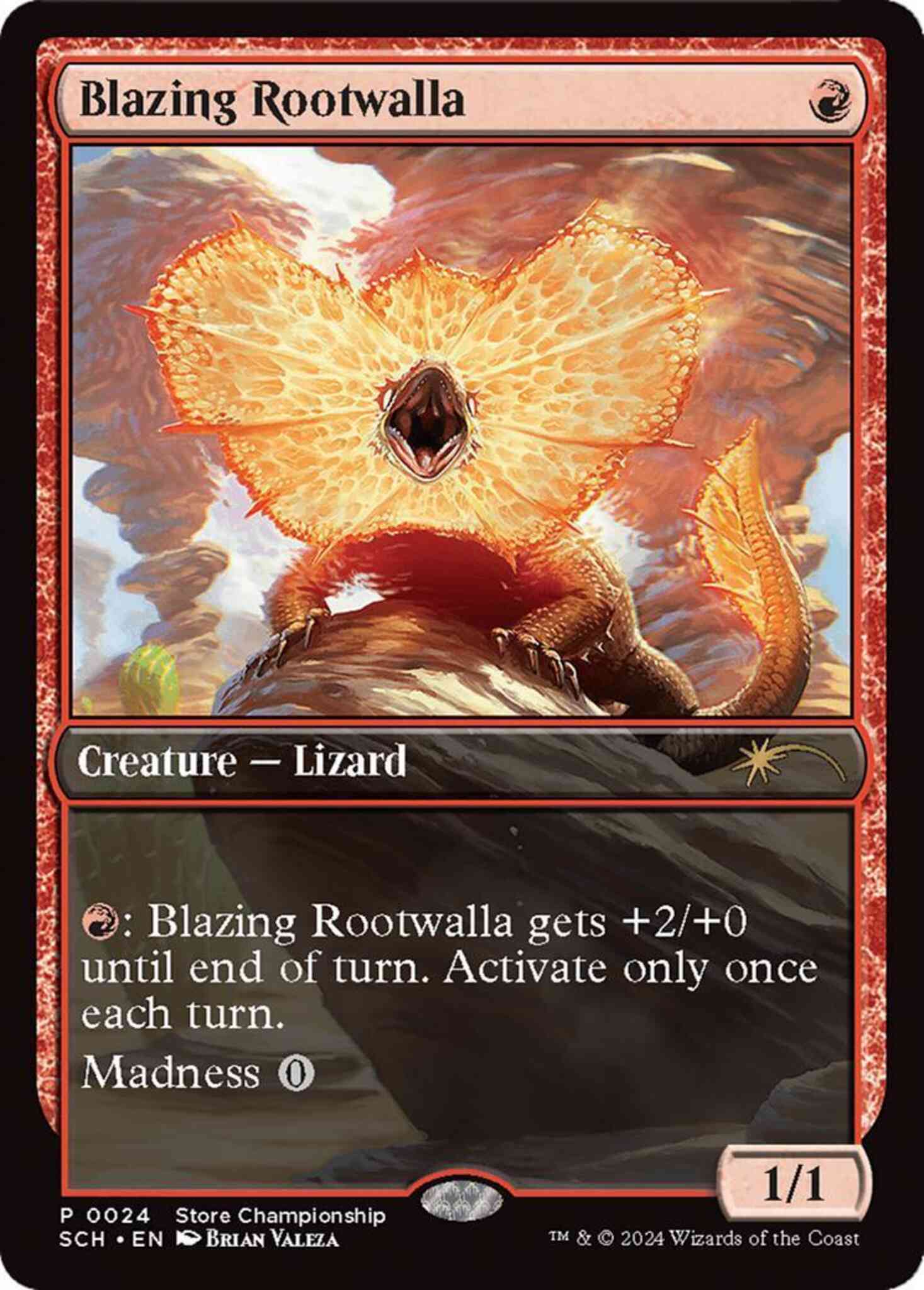 Blazing Rootwalla [24] [Store Championships] [Non-Foil]