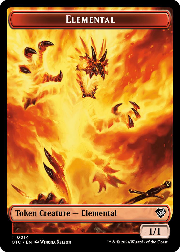 Bird Illusion Token (04) // Elemental Token (14) [Outlaws of Thunder Junction: Commander: Tokens] [Non-Foil]