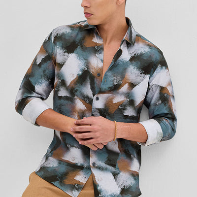 Multi Textured Abstract Shirt