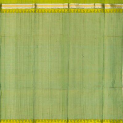 Teal Handloom Chirala Silk Cotton Saree With Chakaram Buttas