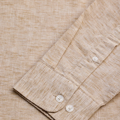 Beige Linen Blend Shirt