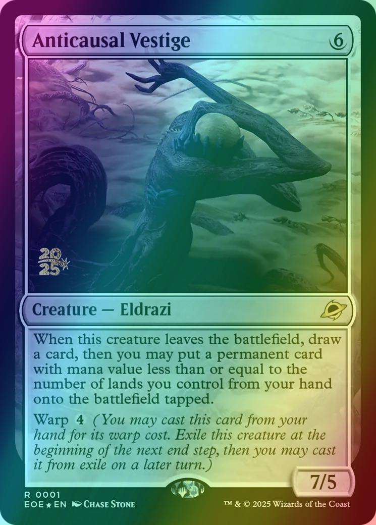 Anticausal Vestige [1s] [Prerelease] [Edge of Eternities: Promos] [Foil]