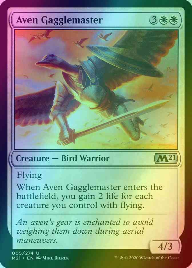 Aven Gagglemaster [5] [Core Set 2021] [Foil]