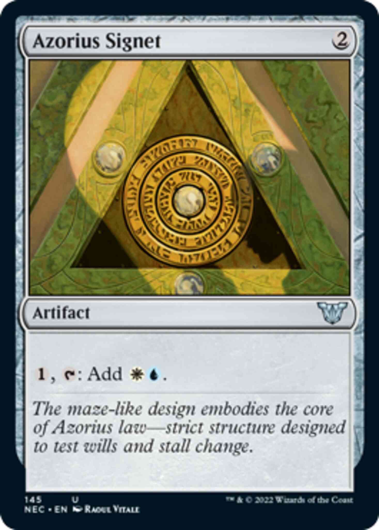 Azorius Signet [145] [Kamigawa: Neon Dynasty: Commander] [Non-Foil]