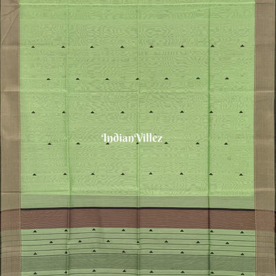 Parrot Green Maheshwari Handloom Saree