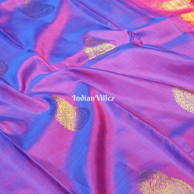 Purple Dual Tone Kanjivaram Silk Saree