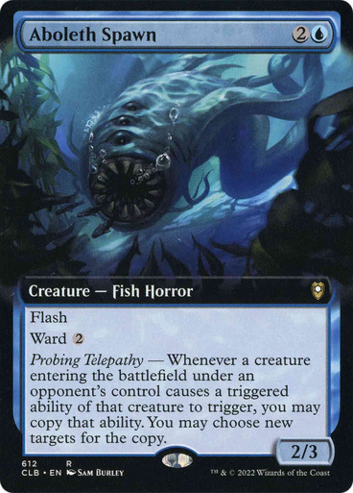 Aboleth Spawn [612] [Extended Art] [Commander Legends: Battle for Baldur's Gate] [Non-Foil]