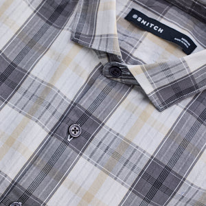 Grey Checks Slim Fit Shirt