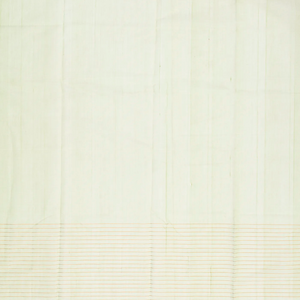 Light Green Handloom Venkatagiri Cotton Saree With Stripes