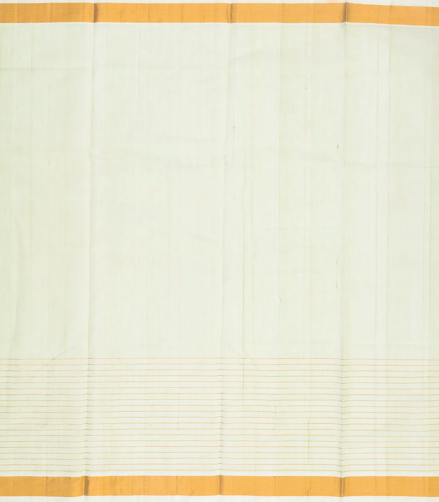 Light Green Handloom Venkatagiri Cotton Saree With Stripes