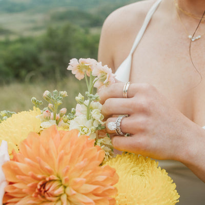 Dreamy Orange and Yellow Grassland Elopement