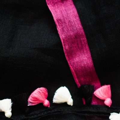 Black and pink rose