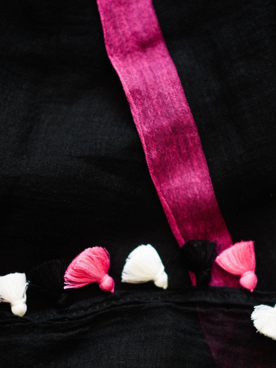 Black and pink rose