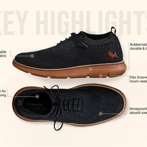 Dress Sneakers : Black Tan