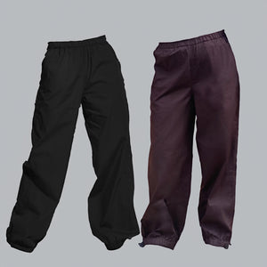 Parachute pant Combo-Black & Brown