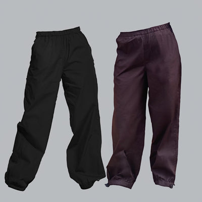 Parachute pant Combo-Black & Brown