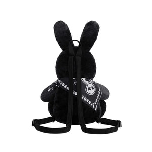 BLACK BABY RABBIT BACKPACK