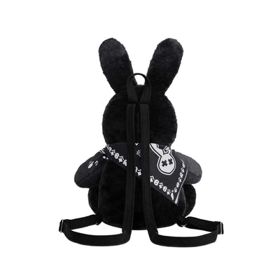 BLACK BABY RABBIT BACKPACK