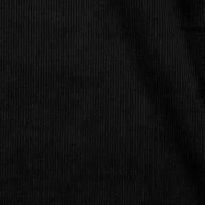 Black Stretch Pin Corduroy Easy Pants