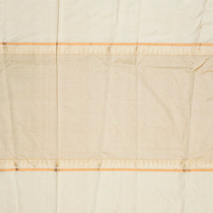 Dusty Pink Handloom Chirala Silk Cotton Saree With Beige Border-Dusty Pink