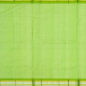 Light Peach Handloom Chirala Silk Cotton Saree With Annam Motifs-Light Peach