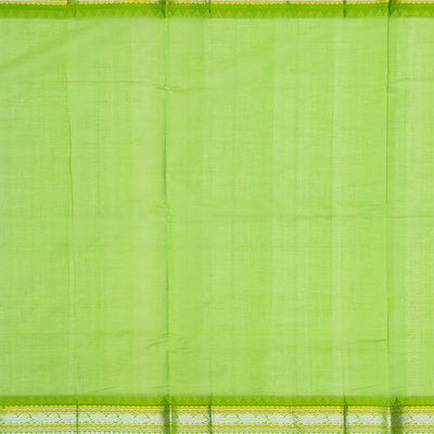 Light Peach Handloom Chirala Silk Cotton Saree With Annam Motifs-Light Peach