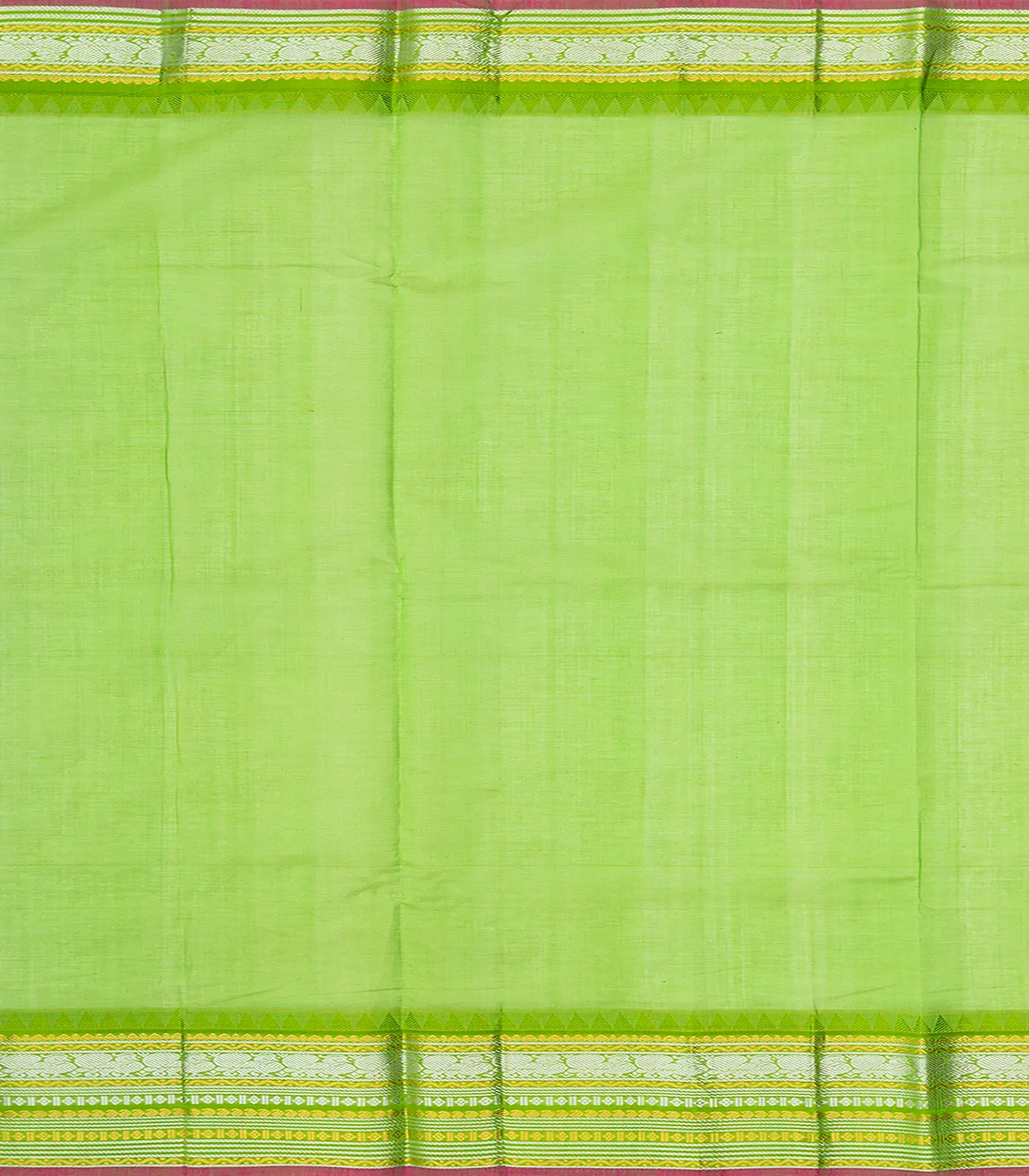 Light Peach Handloom Chirala Silk Cotton Saree With Annam Motifs-Light Peach