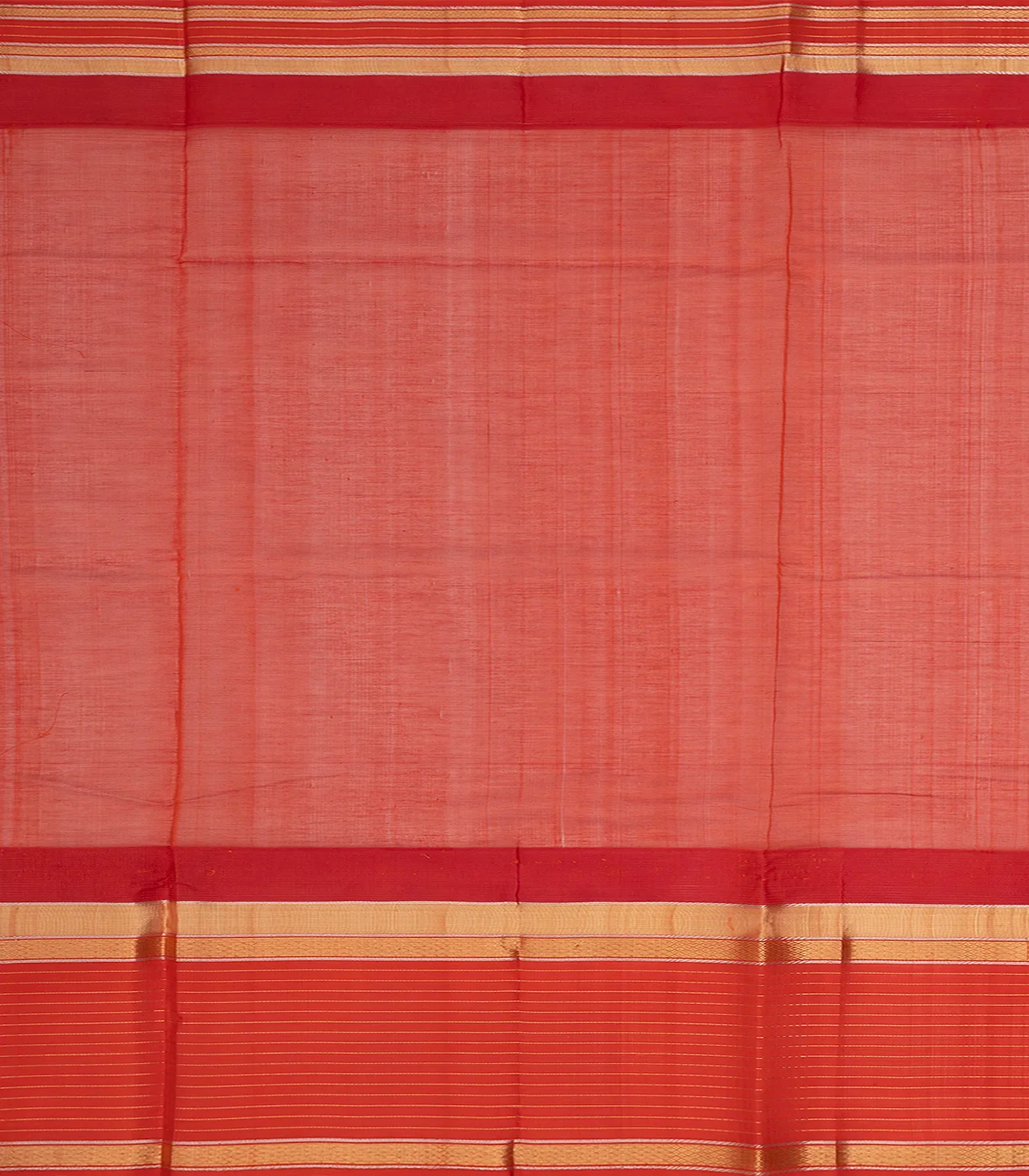 Beige Handloom Chirala Silk Cotton Saree With Checks-Beige