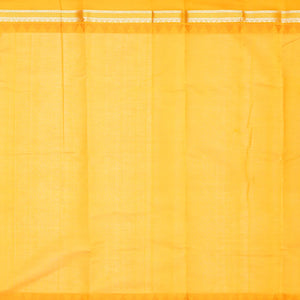 Light Green Handloom Chirala Silk Cotton With Mustard Border-Light Green