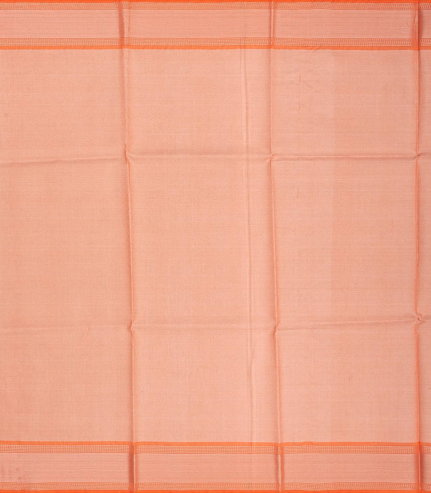 Grey Blended Tussar Tissue Saree With Peach Border-Grey